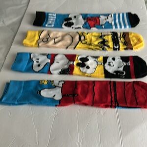 NWOT- Peanuts Character 4 Crew Socks